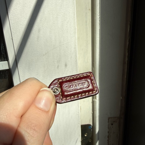 Coach Patchwork Suede Wristlet - Red & Pink Tones - Picture 3 of 6